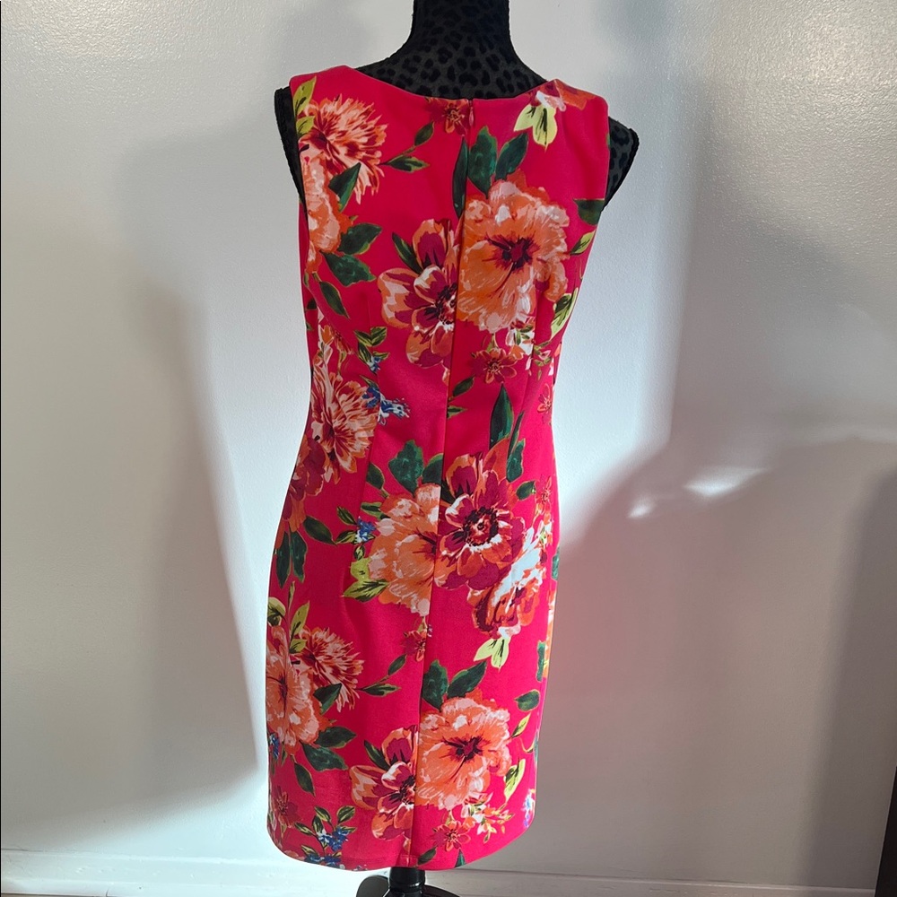 Alyx Vibrant Floral Midi Dress - Pink floral size 10 - Picture 3 of 7